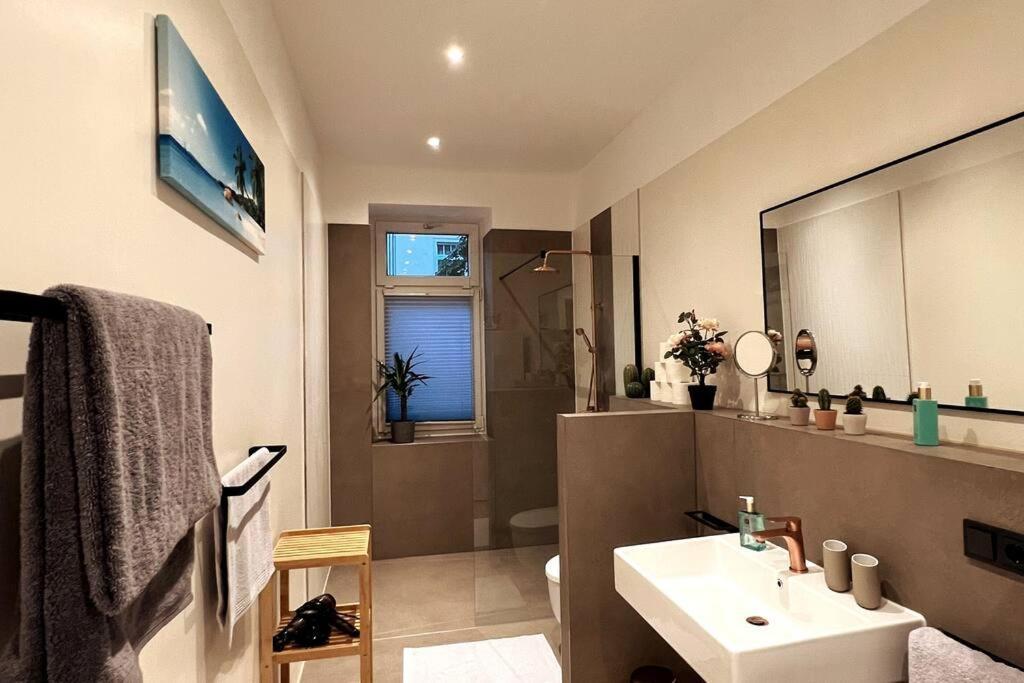 Soul-Apartment Terrasse Privat-Parkplatz Boxspringbett 55Zoll Tv Wlan Leipzig Eksteriør billede