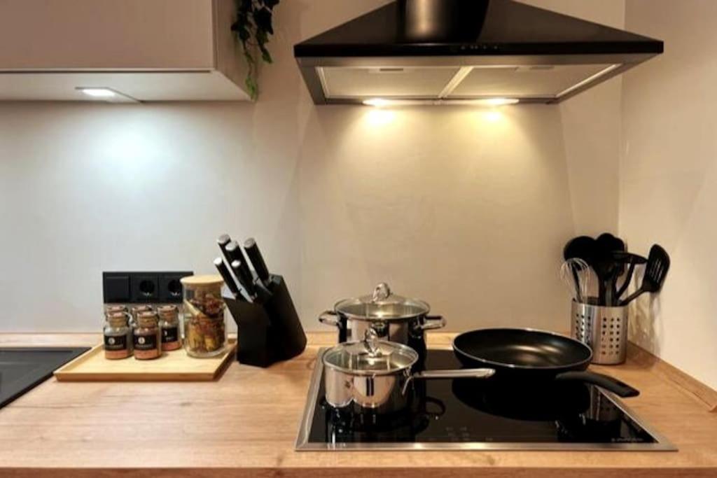 Soul-Apartment Terrasse Privat-Parkplatz Boxspringbett 55Zoll Tv Wlan Leipzig Eksteriør billede